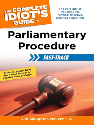 cover image of The Complete Idiot's Guide to Parliamentary Procedure Fast-Track